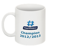 The Hashfootery Champion trophy